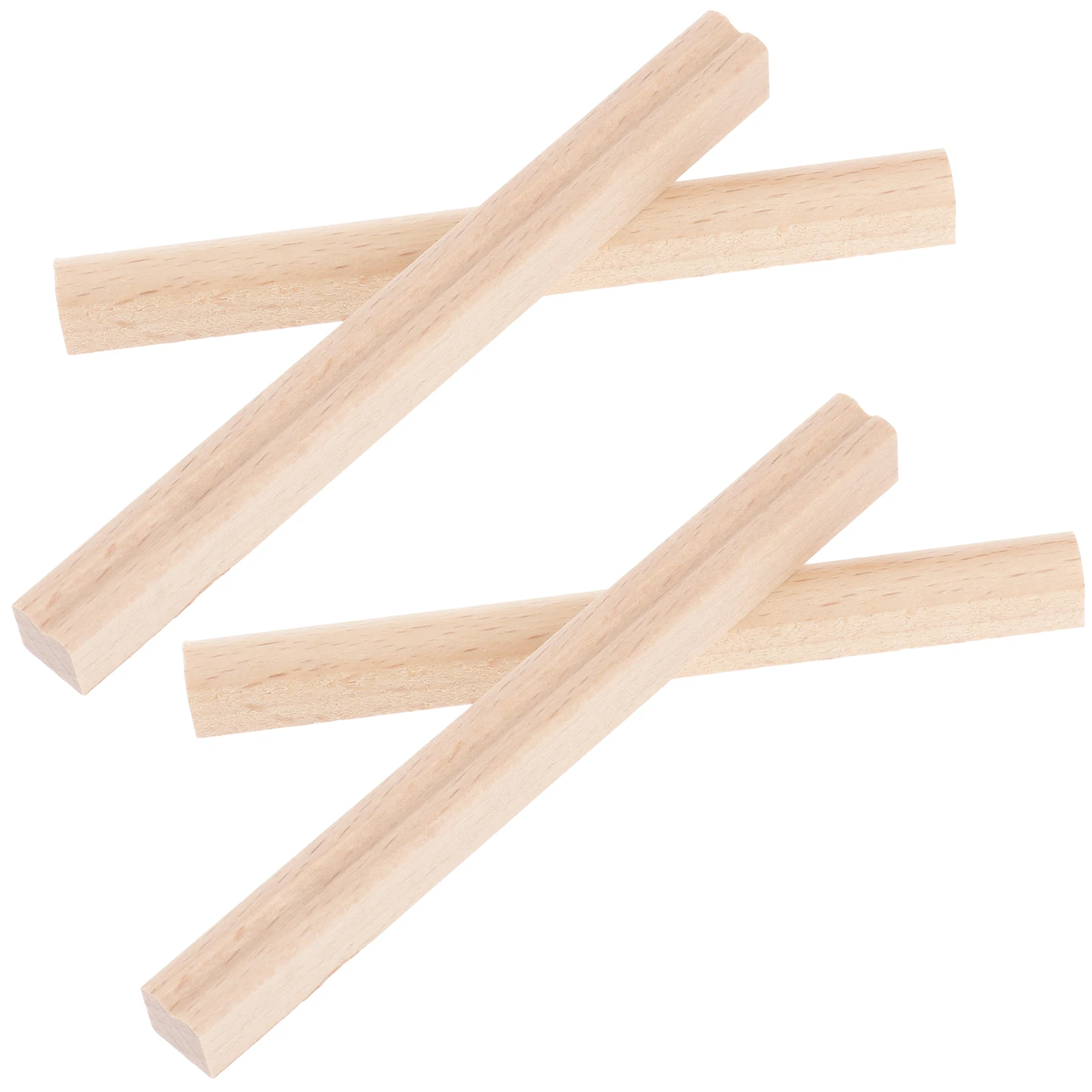 

6 Pcs Piano Code Shrapnel Wood Strips Kalimba Supplies Thumb Bridge Accessories Brown Replacement Part