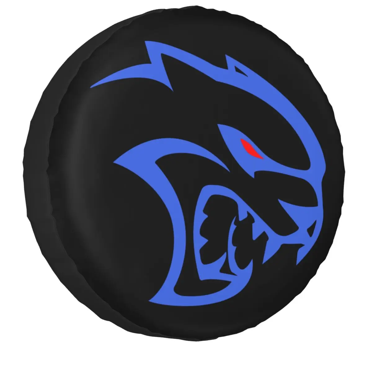 Blue Hellcats Spare Wheel Cover for Dodge Jeep Pajero 4x4 SUV Custom Superhero Tire Protector 14