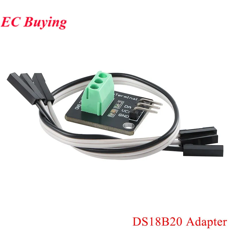 DS18B20 Temperatursensormodul-Kit, wasserdicht, 100 cm, digitales Sensorkabel, Edelstahl-Sondenklemmen-Adapter für Arduino – Detail 3
