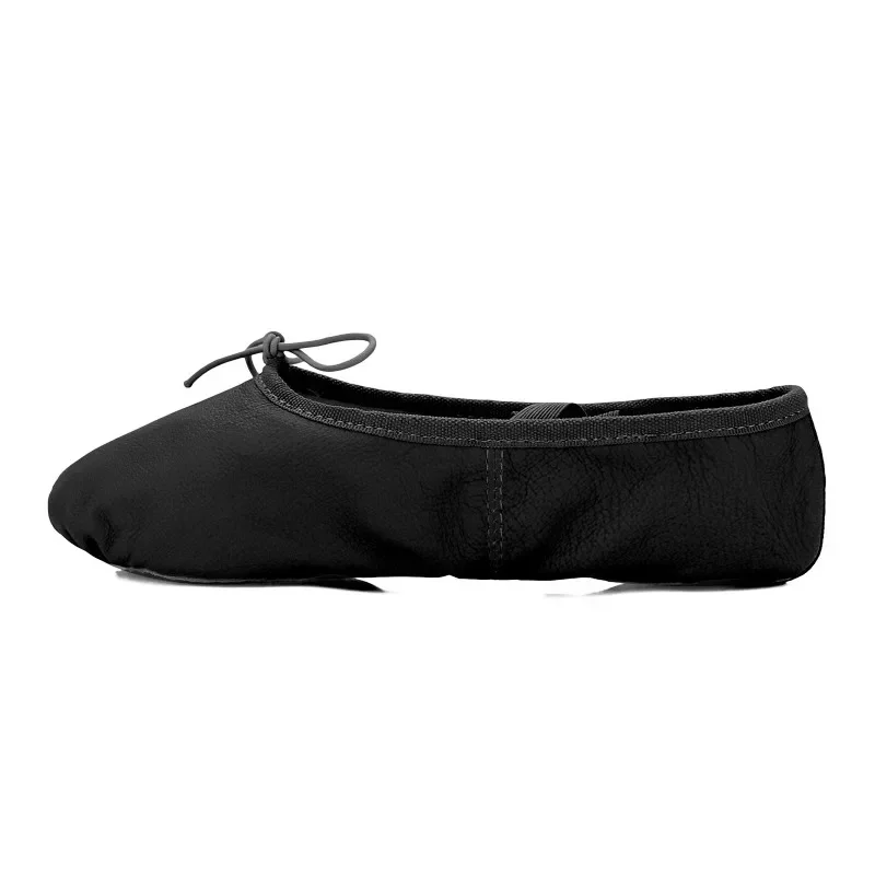 Men\'s Ballet Soft Split Sole Shoes Genuine Black Pigskin Leather Large Size Dance Practice Cat Claw Dance Shoes