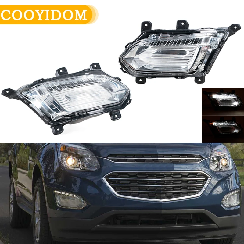 

LED Daytime Running Lamp For Chevrolet Equinox L LT LS 2016 2017 Fog Light Signal Light Fog Lamp Auto Parts GM2593316C 23375569