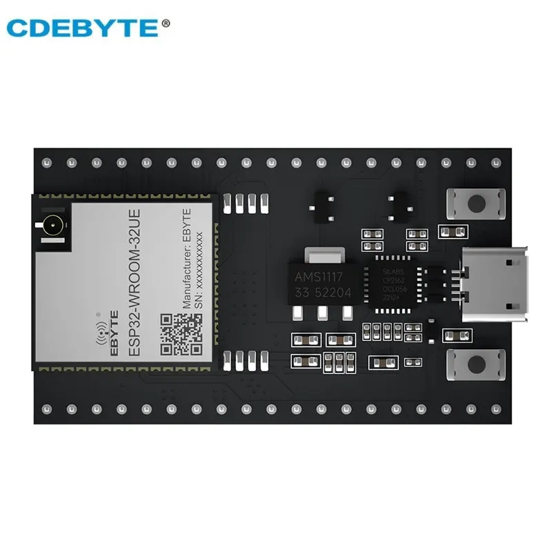 

Тестовая плата ESP32 CDEBYTE ESP32-WROOM-32UE-TB Интерфейс USB 2,4–2,5 ГГц Поддержка IEEE802.11b/g/n