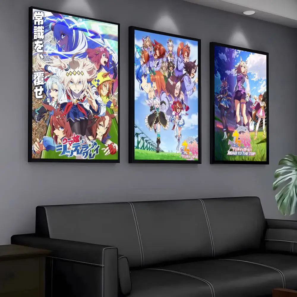 Anime U-Uma Musume Pretty Derby Poster Modern PP Paper Wall Art Sticker Minimalist Decorative for Home Wall Decor Gift