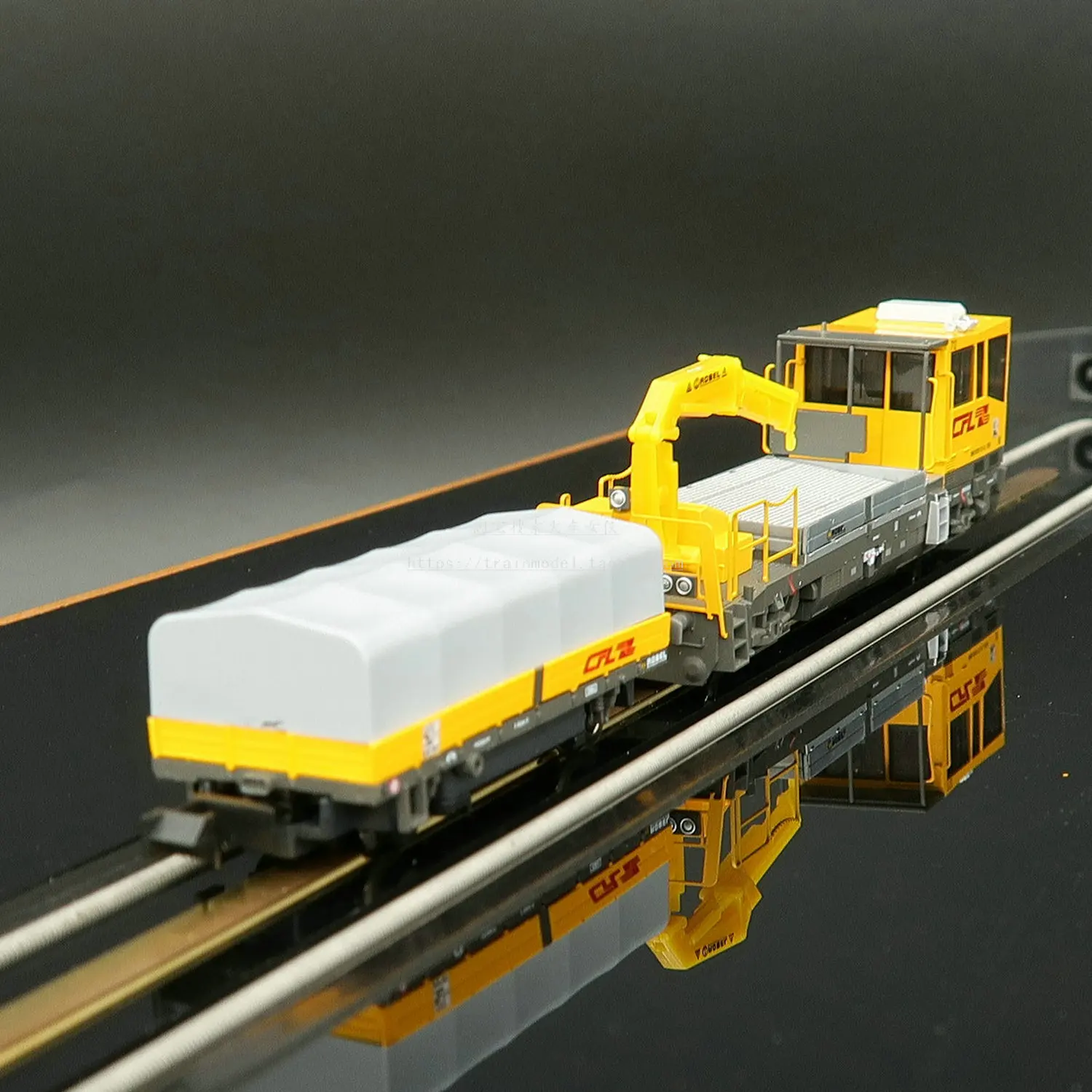 Train Model N Type 1/160 HOBBYTRAIN H23565 Yellow SERSA Track Engineering Vehicle Sixth Generation Train Toy