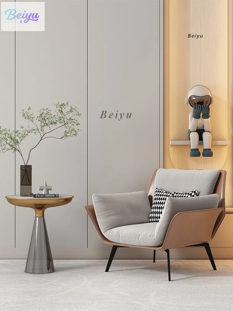 

minimalist leisure chair designer Internet celebrity hotel sofa balcony recliner light luxury single chair modern single sofa