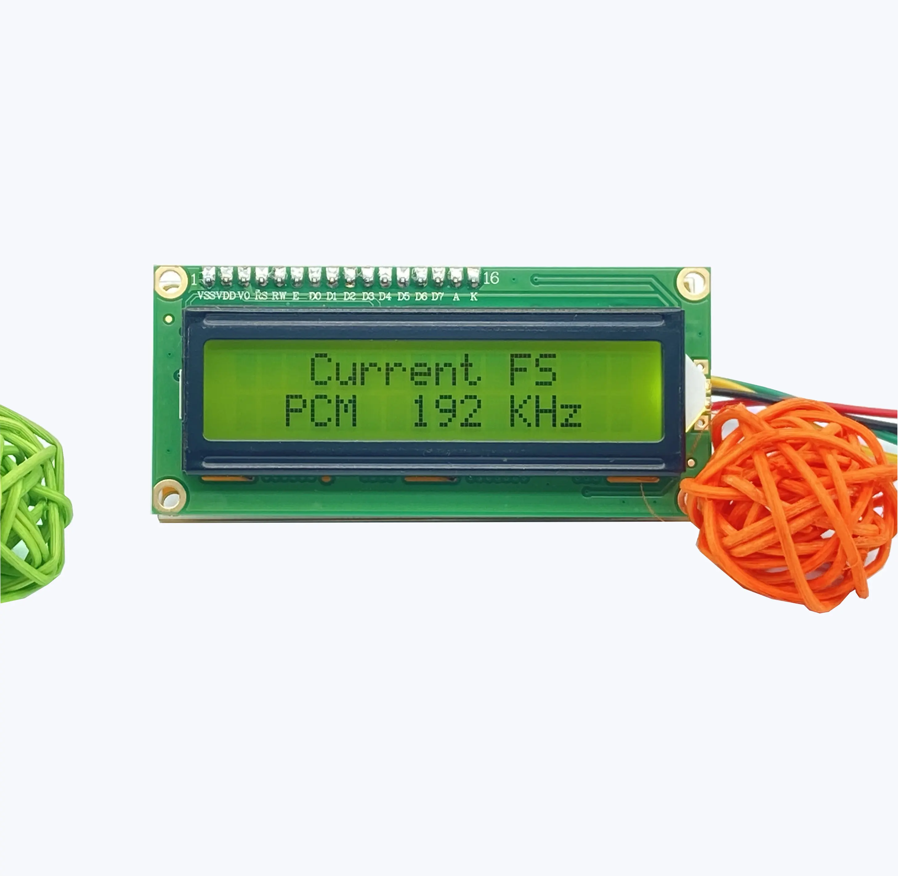 Audio Sampling Rate Display PCM/DSD Decoder Modification 1602 Display