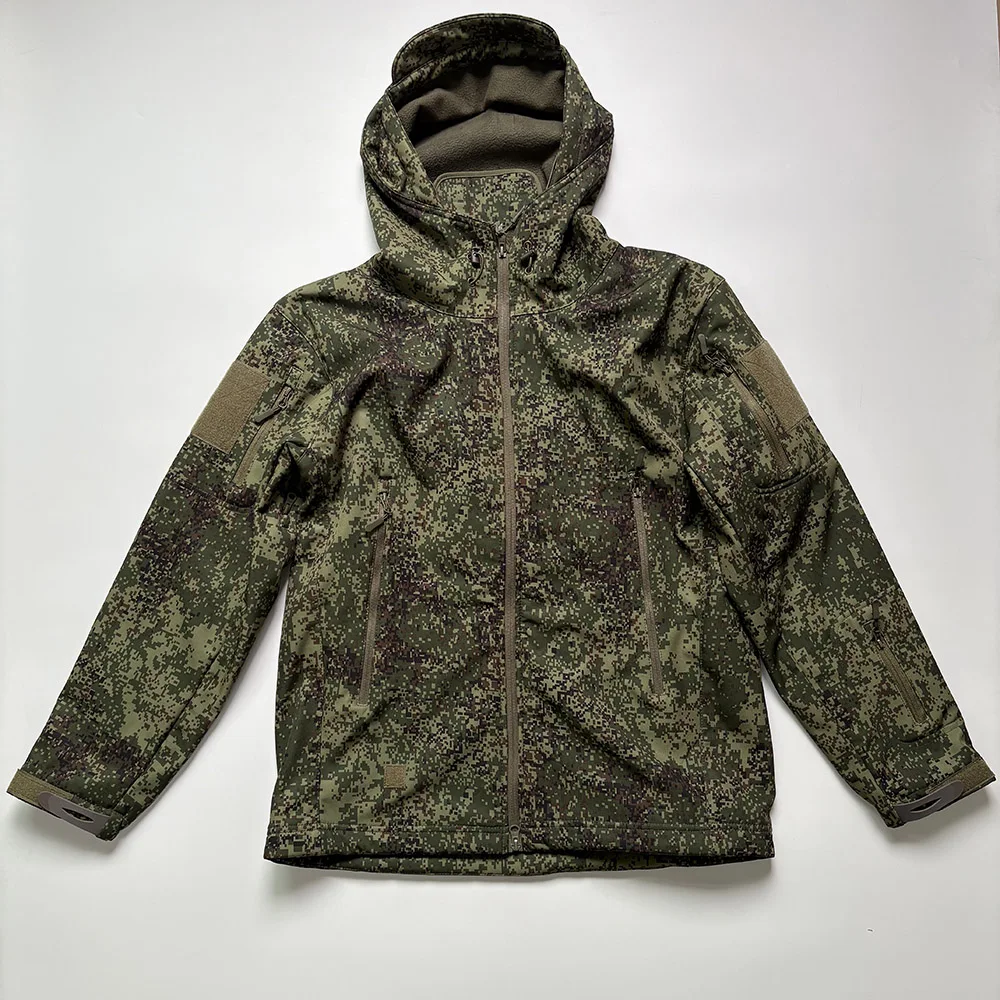 EMR Russian Camouflage TAD Version Soft Shell Fleece Submachine Jacket Set, Submachine Pants Tactical Training Suit
