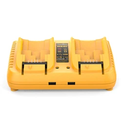 DCB102 Replacement For Dewalt Battery Charger Station Dual USB Port Battery Charger For Dewalt 12V/20V Battery