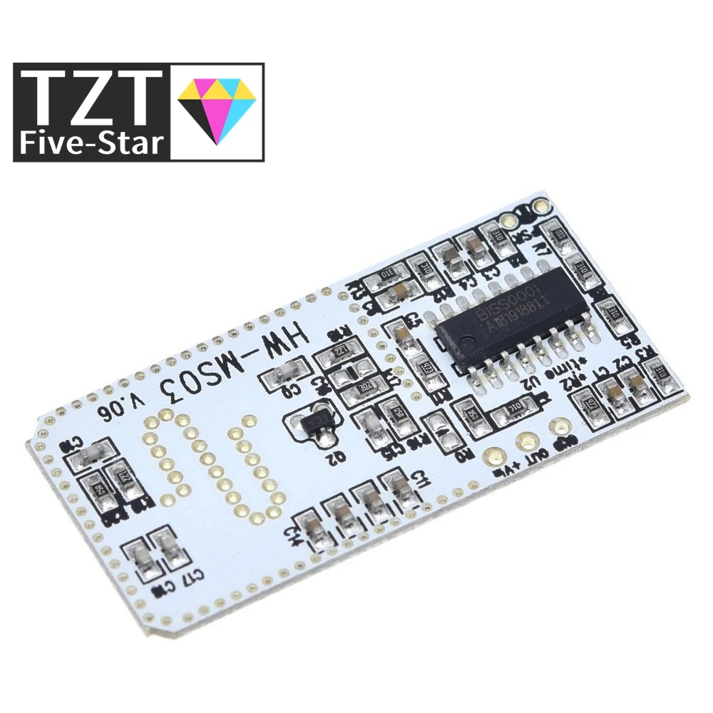 High Performance Motion Sensor Module Radar Motion Sensor HW-MS03 2.4GHz to 5.8GHz Microwave Radar Sensor Module for Arduino