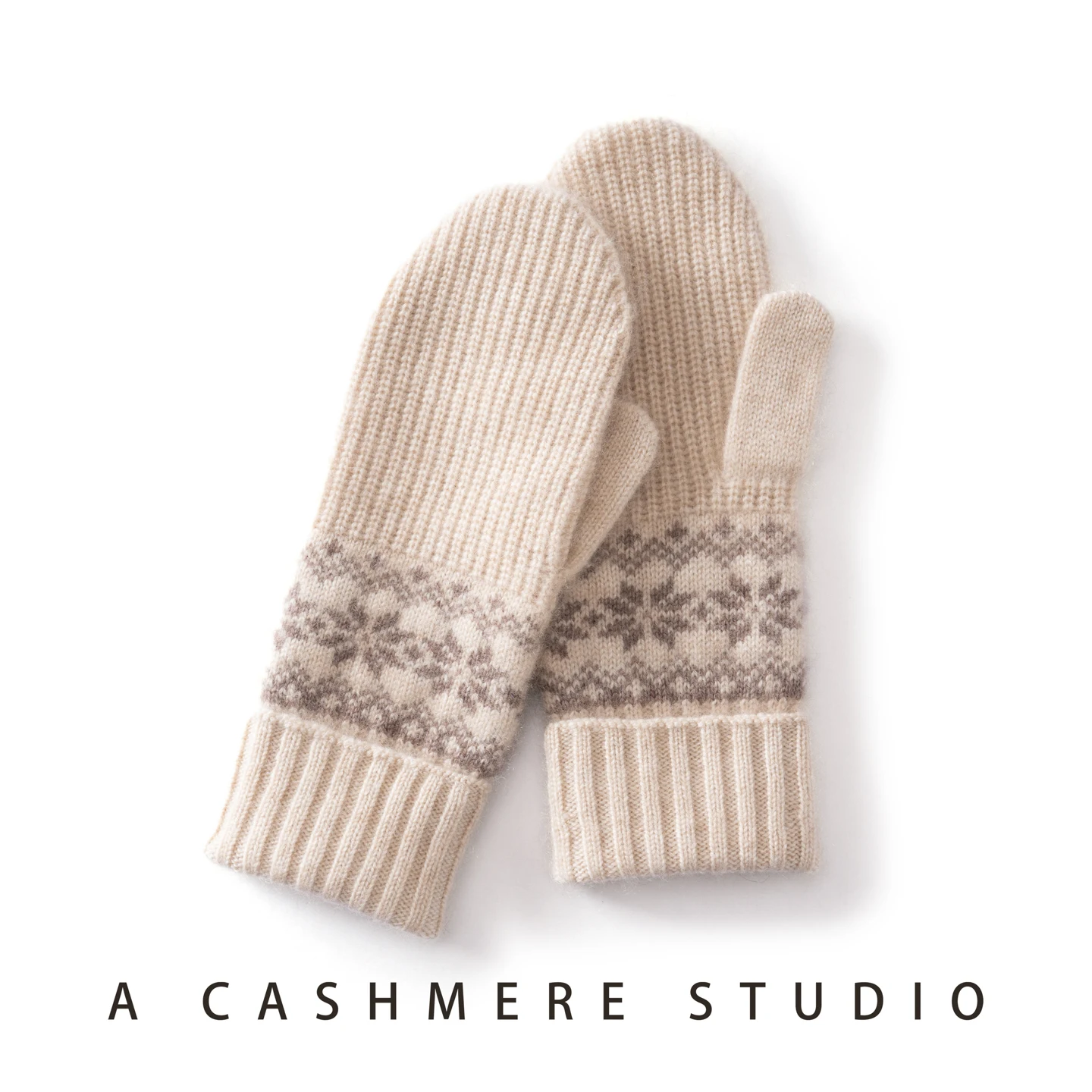 Autumn Winter Gloves Women High Quality Cashmere Knit Cute Jacquard Soft Warm Mittens Stretch Solid Guantes