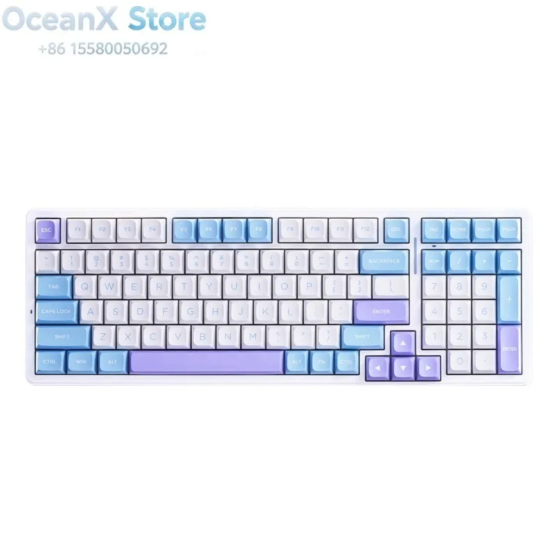 New  A98 Pro Three-Mode Wireless/Bt/Wired Mechanical RGB USB-C Ergonomic Gaming Keyboard for Desktop Use