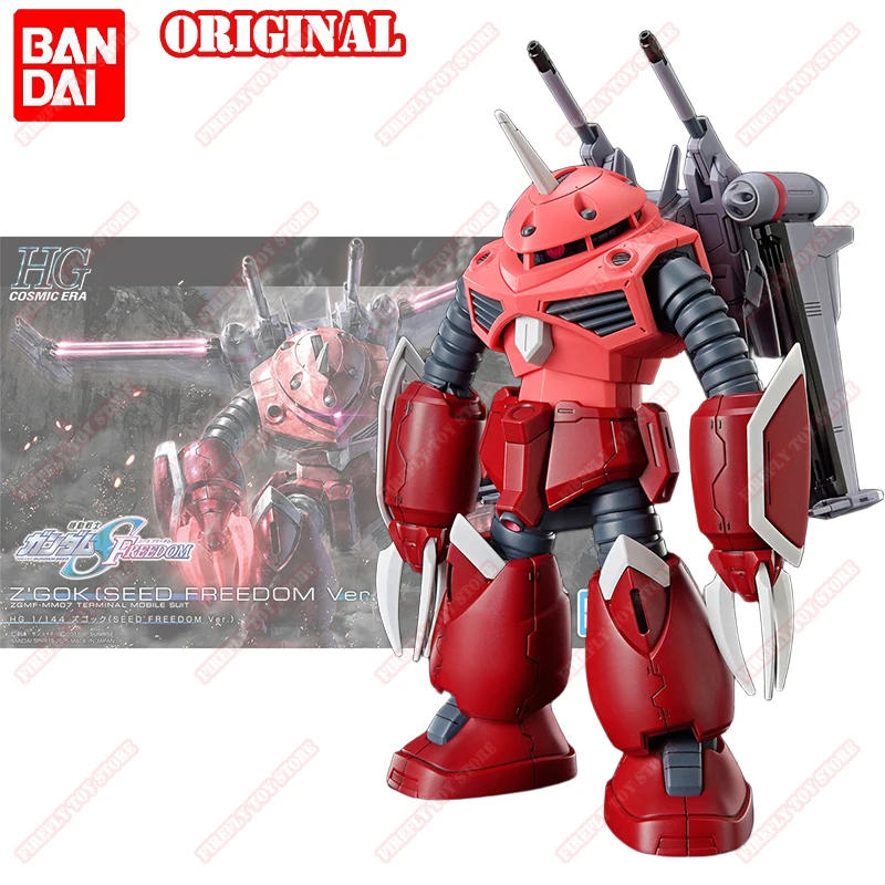 

Bandai Original Gundam HGCE Z'GOK SEED FREEDOM Ver. ZGMF-MM07 Assembly Movable Anime Action Model Figures Collection Toys