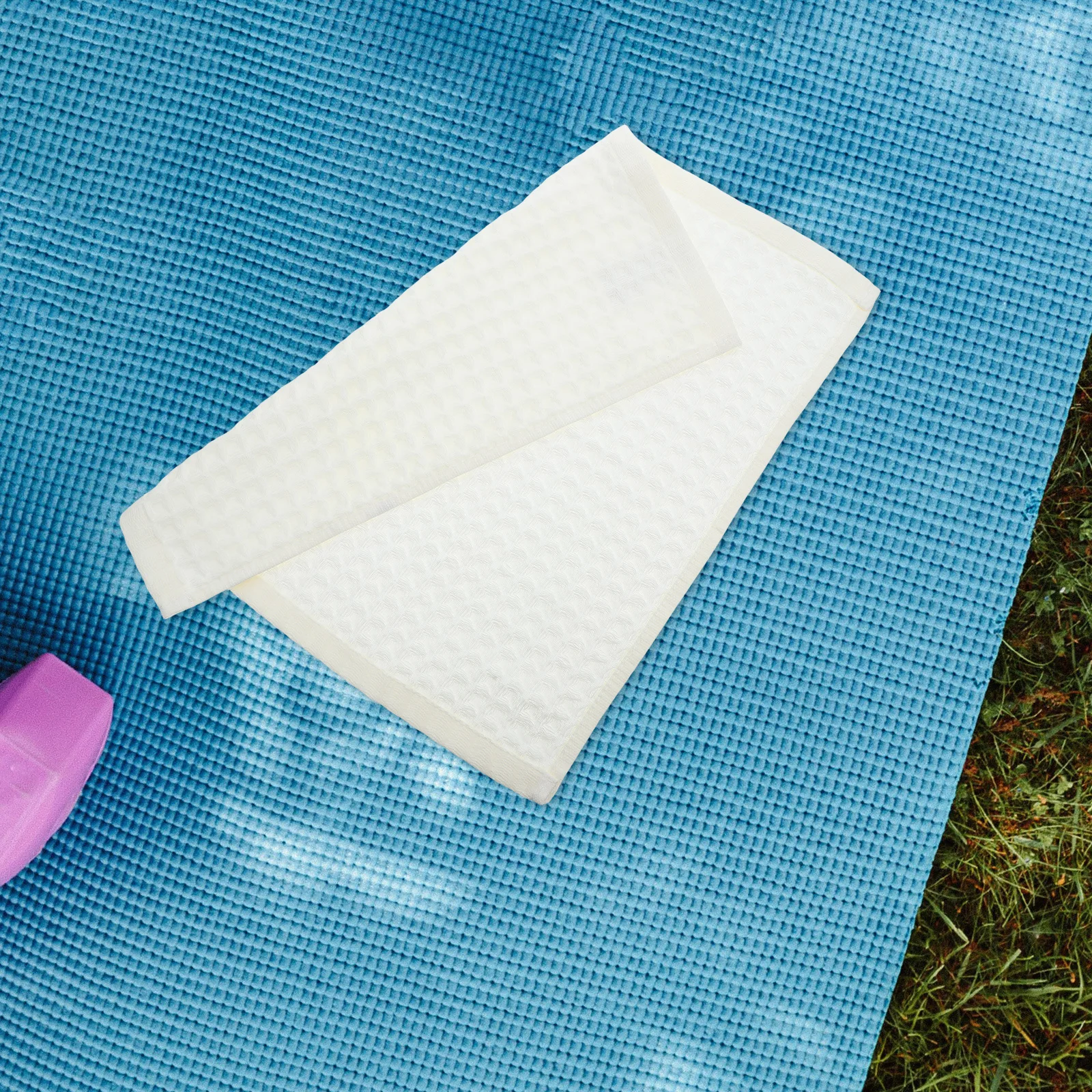 

4Pcs Waffle Washcloths Cotton Bath Towels Thick Soft Absorbent for Home Hotel Spa Quick Dry Decorative Use Luxury Towels