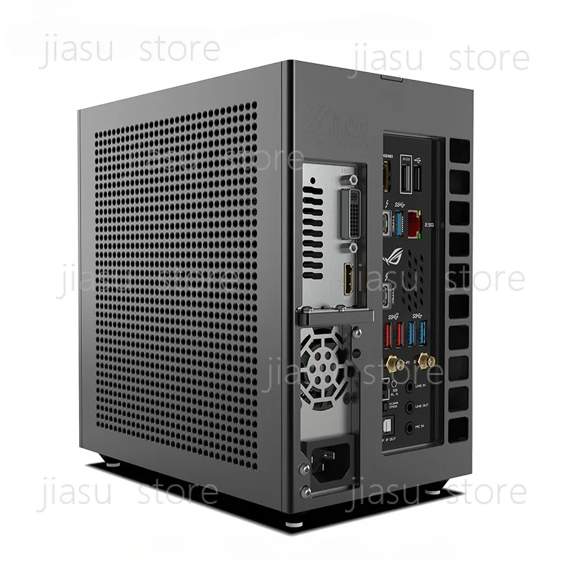 Mini A24-V6 1.0 Dual-Slot Half-Height Single-Display 1U Power Supply Itx Chassis 5.38 L