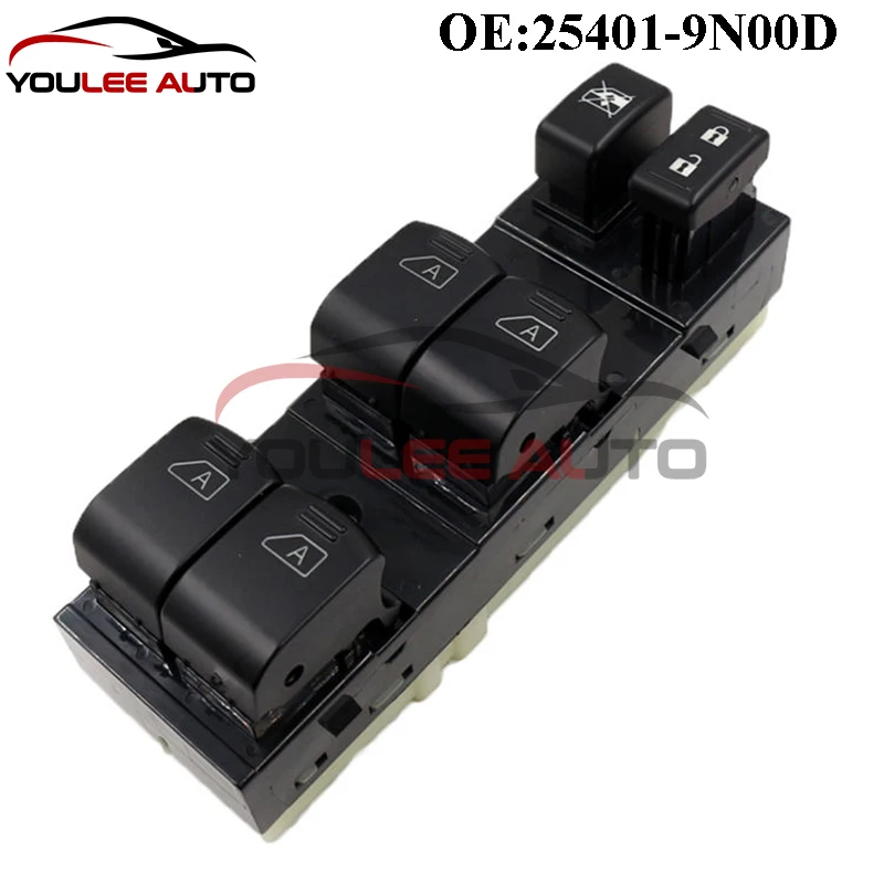 

New 25401-9N00D 25401-JK42E Electric Power Window Master Switch Lifter Button For Infiniti G35 Q40 Nissan Maxima Auto Parts