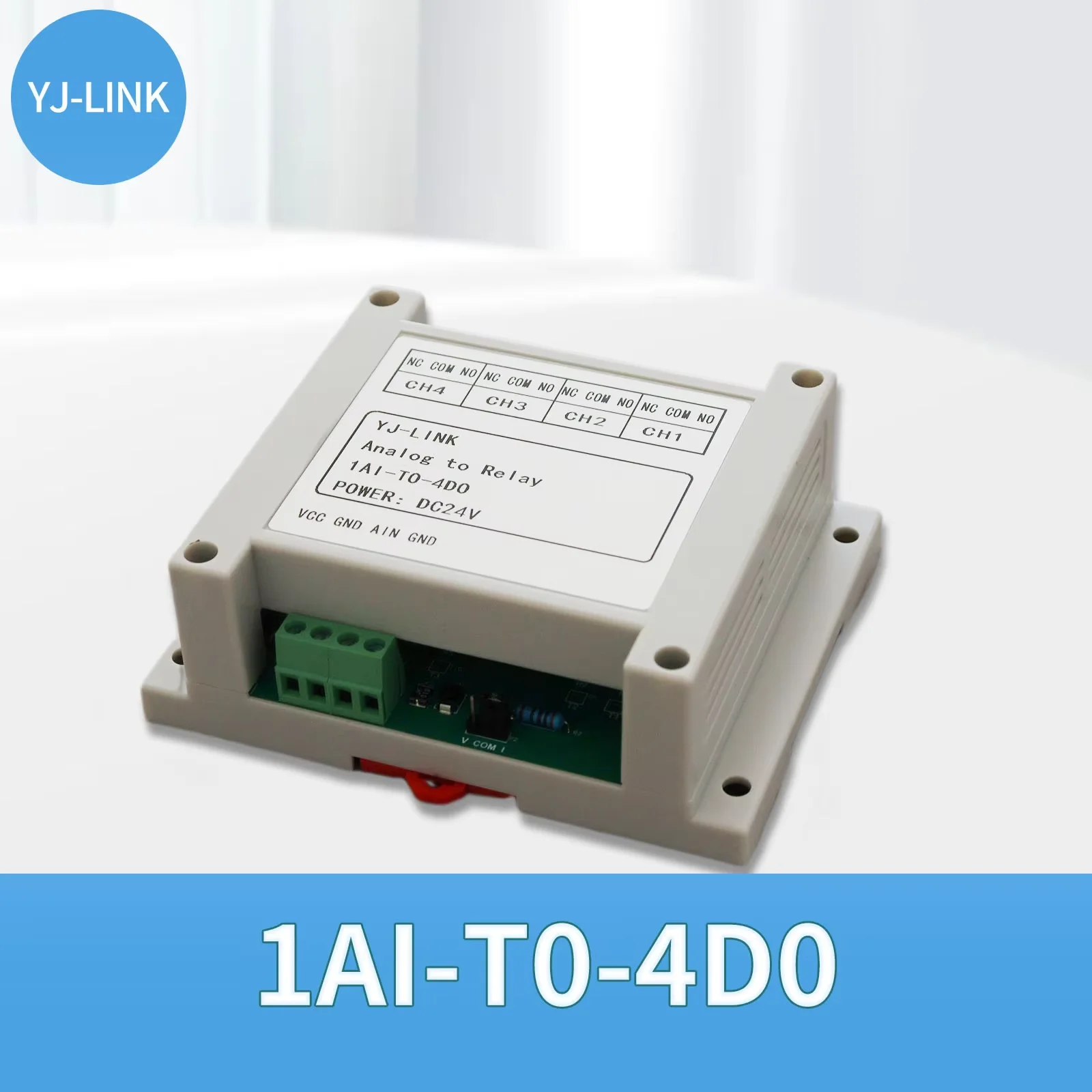 Analog Signal Triggers 4-channel Relay Output 4-20mA Current 0-10V Voltage Control Relay Module