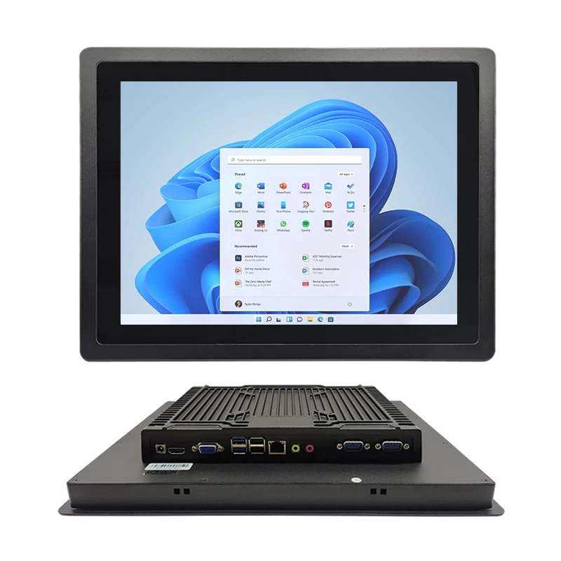 10.1 11.6 13.3 15.6 Embedded Tablet Computers Rugged IP65 Waterproof Lcd Monitor Fanless All In One Industrial Touch Panel Pc