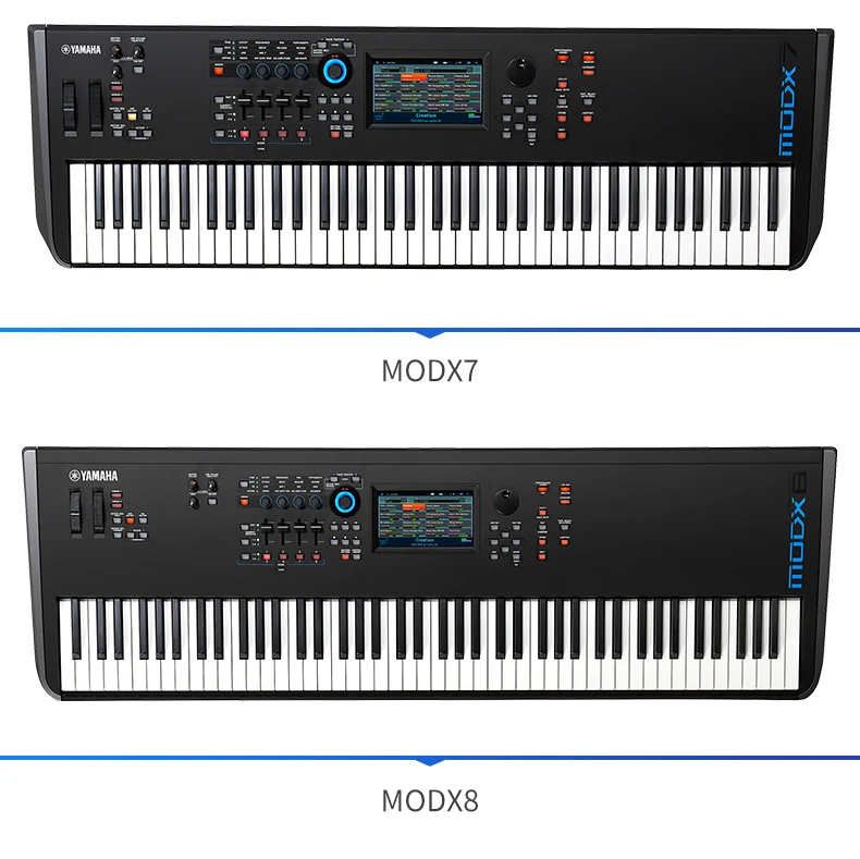 Yamahas Synthesizer Modx7 Professional Play 76-klawiszowa klawiatura z układem elektronicznym Heavy Hammer