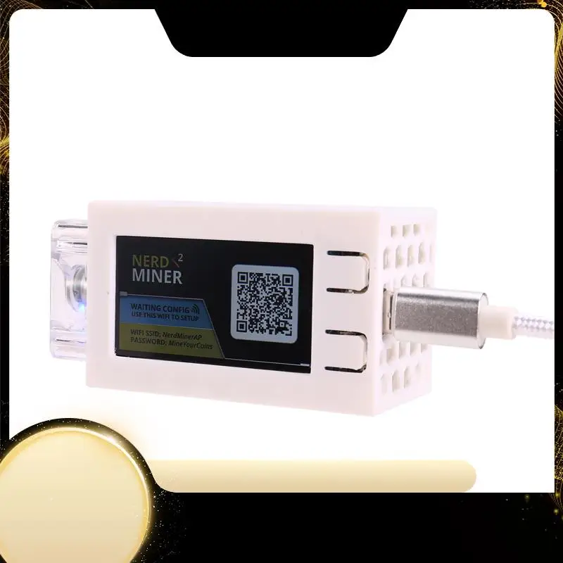 

Nerdminer V2 Pro Miner 78KH/S Mini Bitcoin Lotto Miner With Luminous Fan BTC Solo Lotto Mining Miner B
