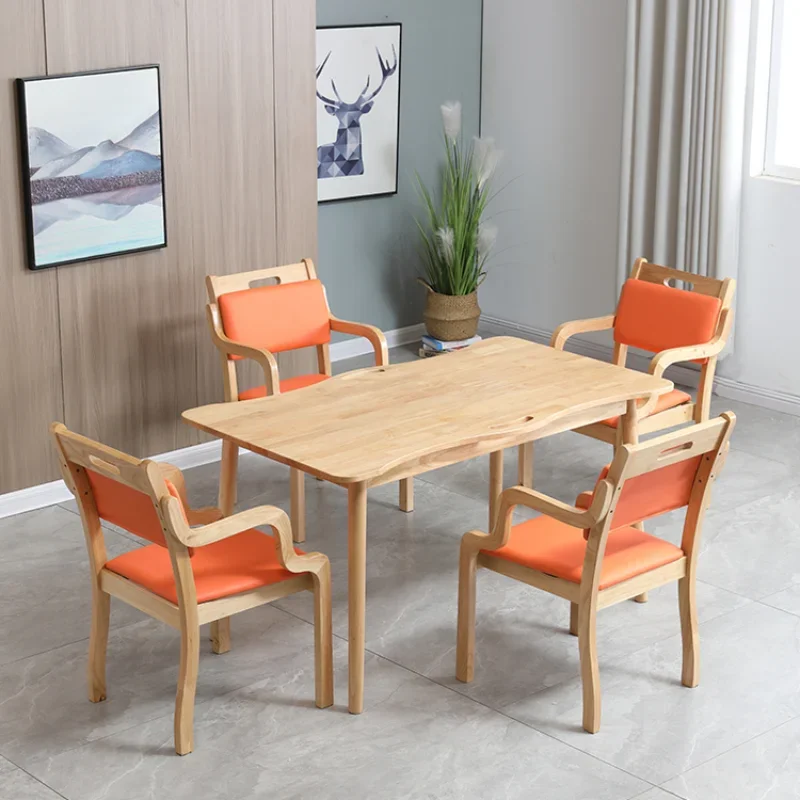 Games Wooden Dining Table 4 Person Centerpiece Service Dini…