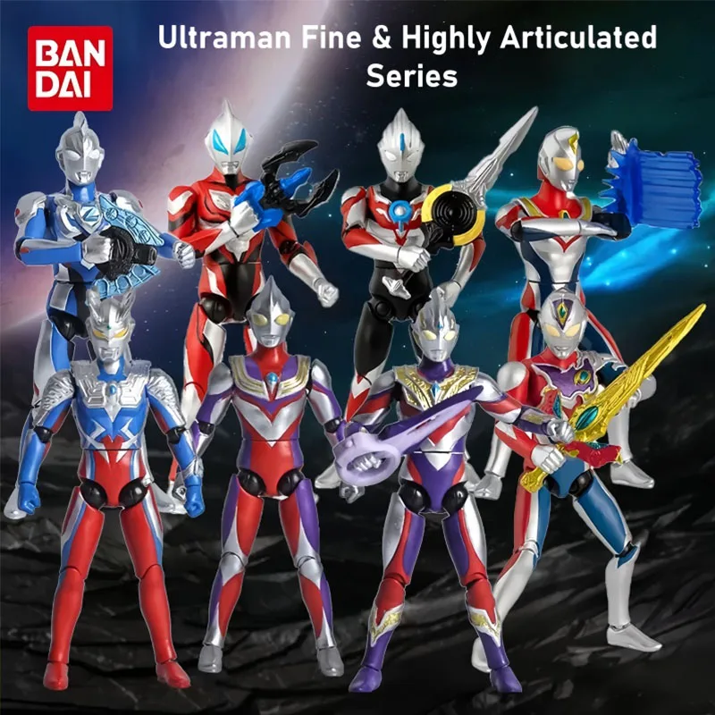 

Bandai Ultraman Super Movable Action Figure Zero Trigger Decker Z Figure Collection Anime Model Toy Collectible Gift