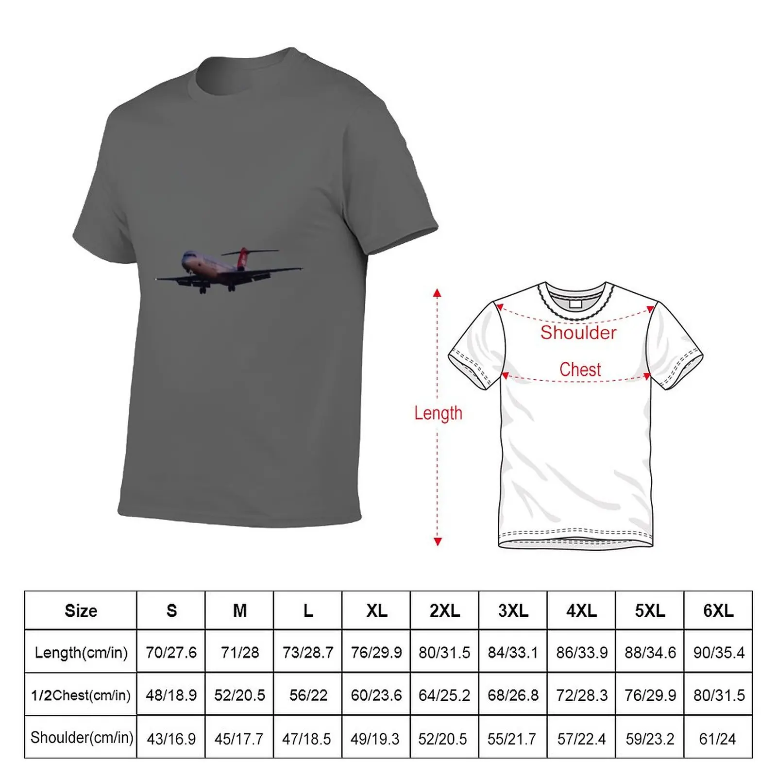 Fokker 100 T-Shirt boys animal print vintage mens cotton t shirts