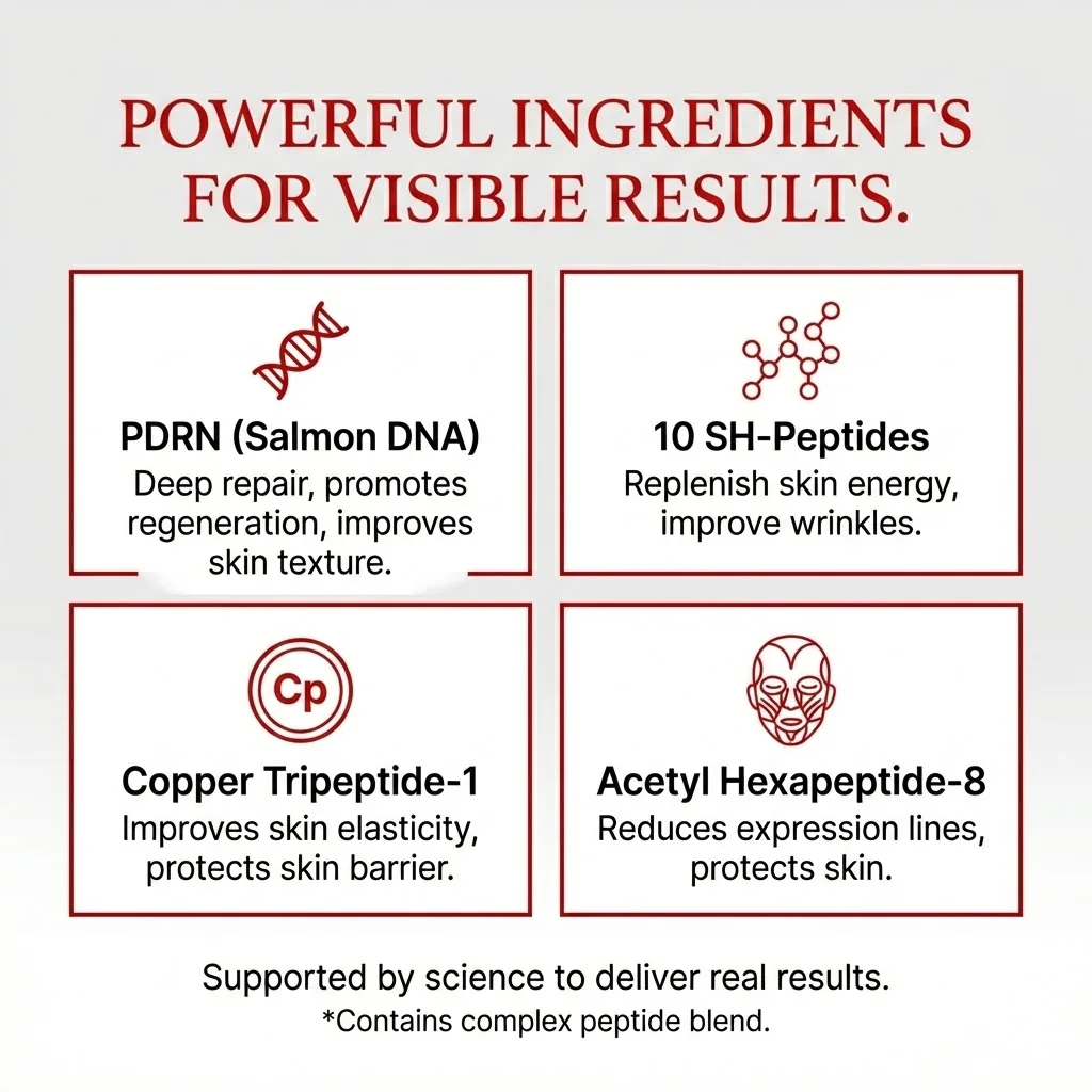 PDRN Salmon DNA Serum Ampoule Advanced Skincare Deep Repair Renew Brighten Tone Strengthen Barrier Firming Face Essence Korean