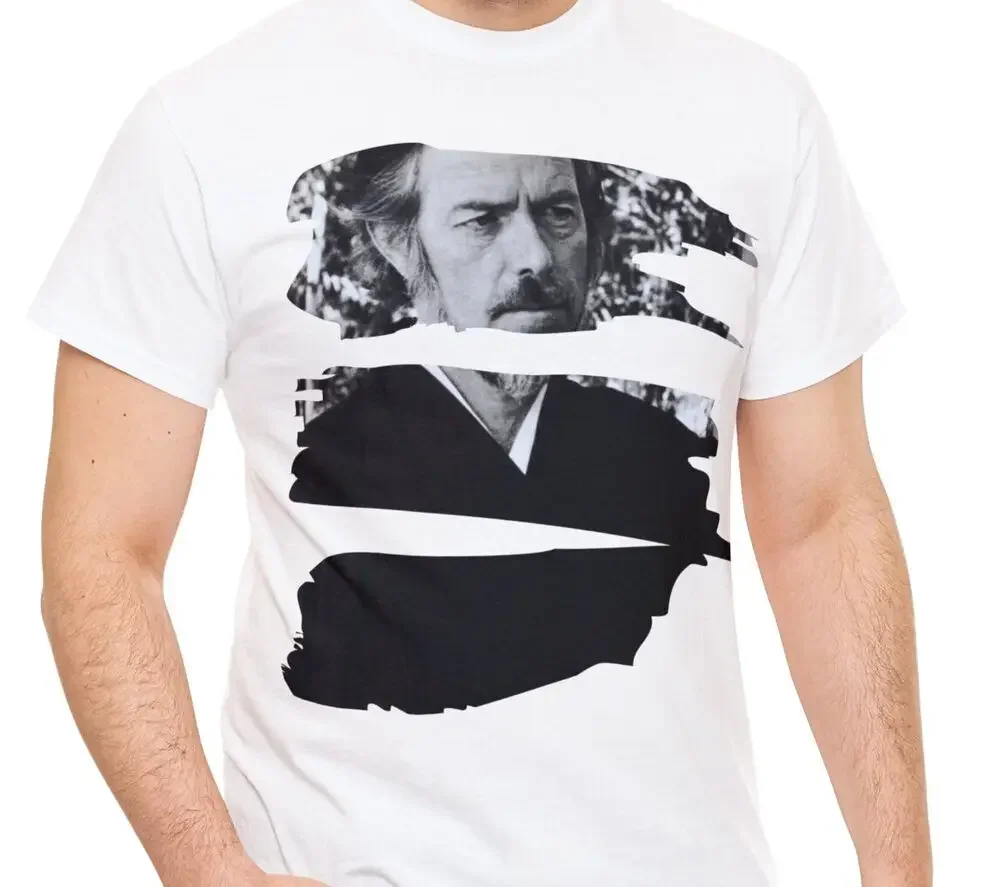 Alan Watts-camiseta masculina e feminina, camiseta de verão, marca de luxo, oeste leste, curta, marca