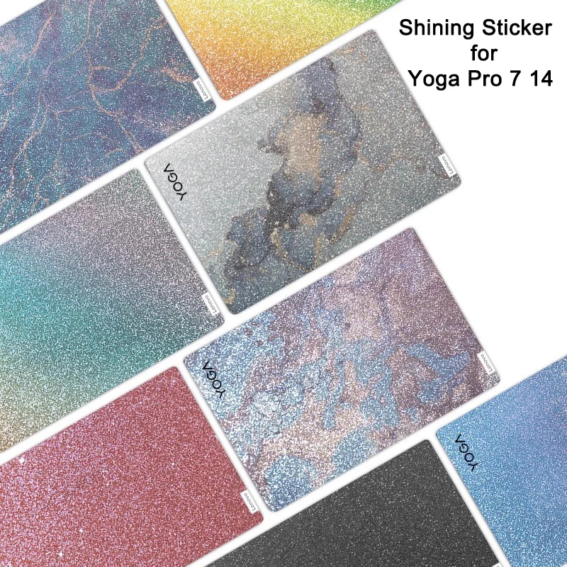 

Crystal Skin Cover Film for Yoga Pro 7 14 Gen 9 8 Slim 7 ProX Gen 7 14IMH9 14AHP9 14IRH8 14ITL5 14ACN6 Bling Bling Laptop Skin