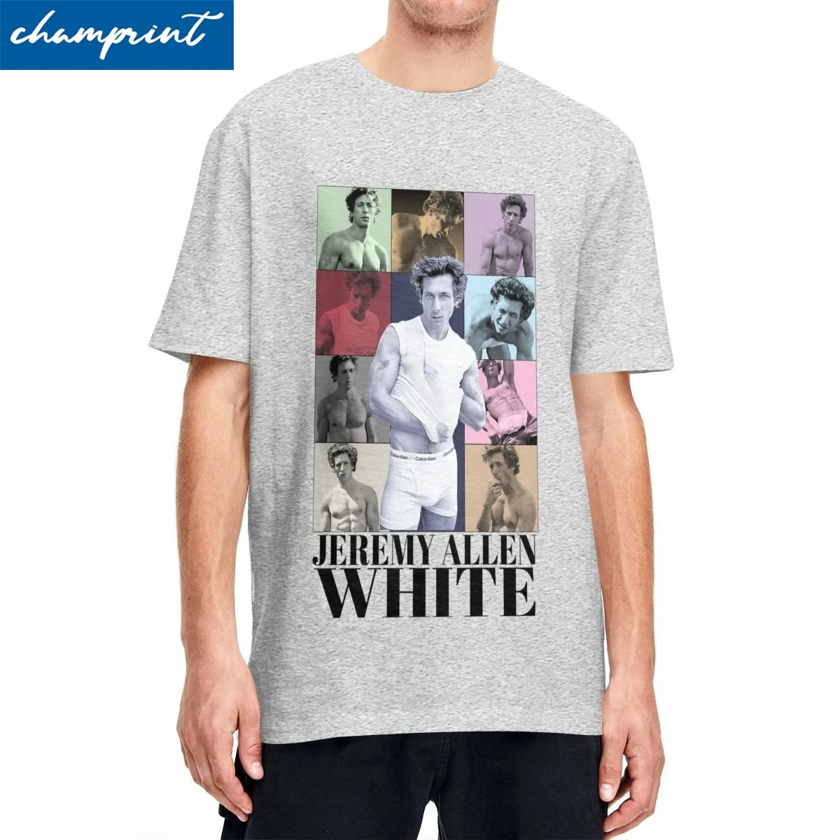 The Jeremy Allen White Eras Tour Tshirts Unisex Cotton Tops Shirts Funny O-neck Short Sleeve