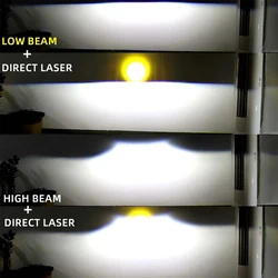 Fog Light 3'' Headlight Bi led Lens Projector Car Fog Lamp H11 H1 Hb3 H8 9005 Super Bright Bi Lens Laser Led Headlights Bulb