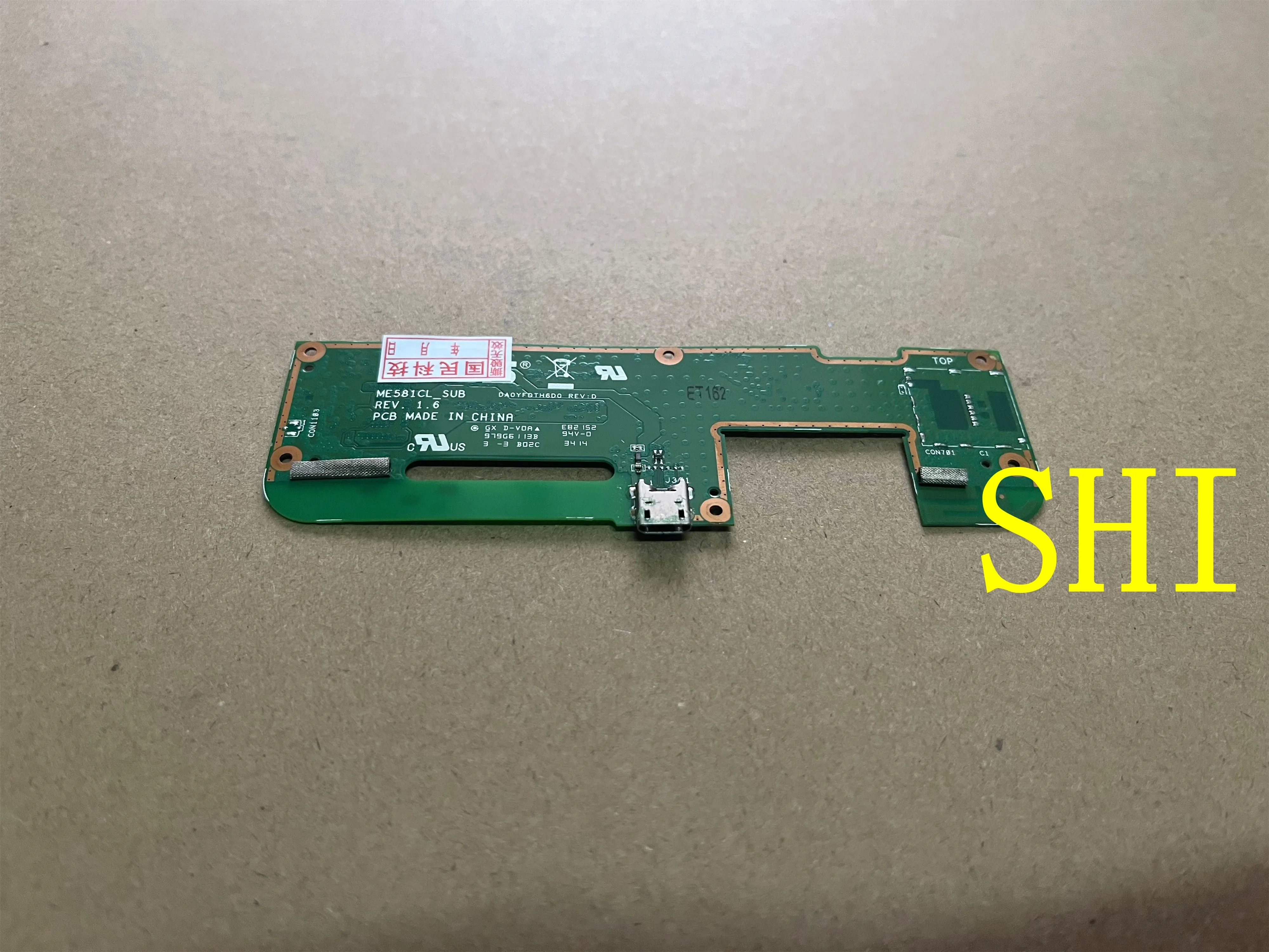 ME581CL اللوحة الرئيسية الأصلية المستخدمة لـ ASUS مذكرة الوسادة 8 ME8150CL_SUB 1.6 لوحة شحن مجاني