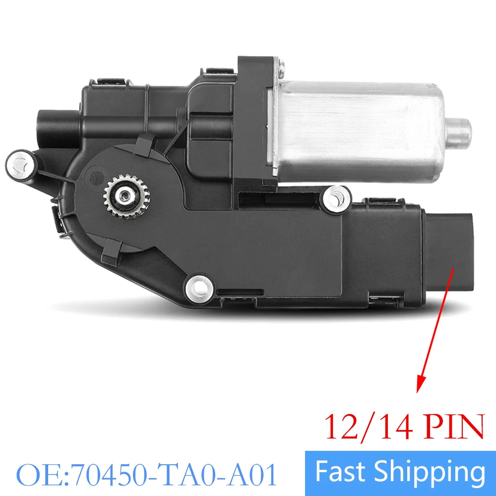 

12/14 PIN Original Sunroof Moon Roof Motor For Honda Accord 2008-2012 Coupe Sedan Roller shutter motor 70450TA0A01 Refurbish