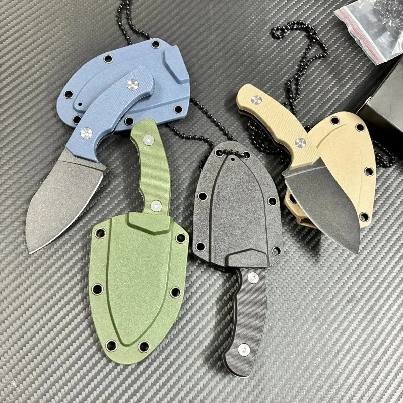 high quality New knife product launch Black Obsidian small straight knife EDC tool outdoor camping fishing pocket knife
