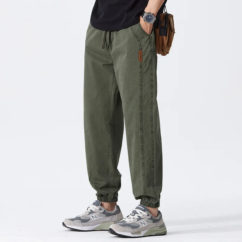 

Japan Korean Fashion Streetwear Spring Summer New Vintage Cargo Pants Men Joggers Solid Harem Trousers Y2k Casual Baggy Pants