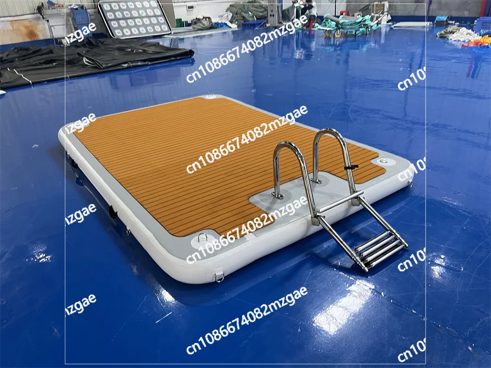 Plataformas Flotantes Inflables para Barcos, Mini Estación de Acoplamiento, Plataforma Flotante para Motos Acuáticas, Marina Flotante, Pontón