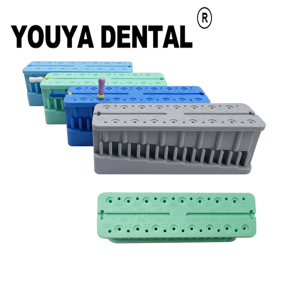 Dental Endo Files Measuring Block Drill Burs Block Holder Autoclavable Root Canal Measurement Tools