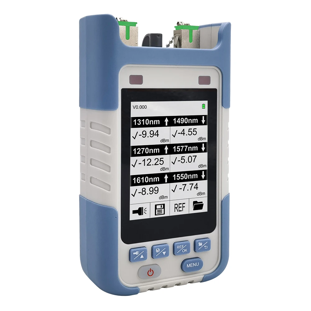 

10GEPON XGPON OPM Fiber Optic Power Meter – FTTH Testing Tool with VFL, 10G Optical Power Meter for XGS-PON, RF Networks & GPON