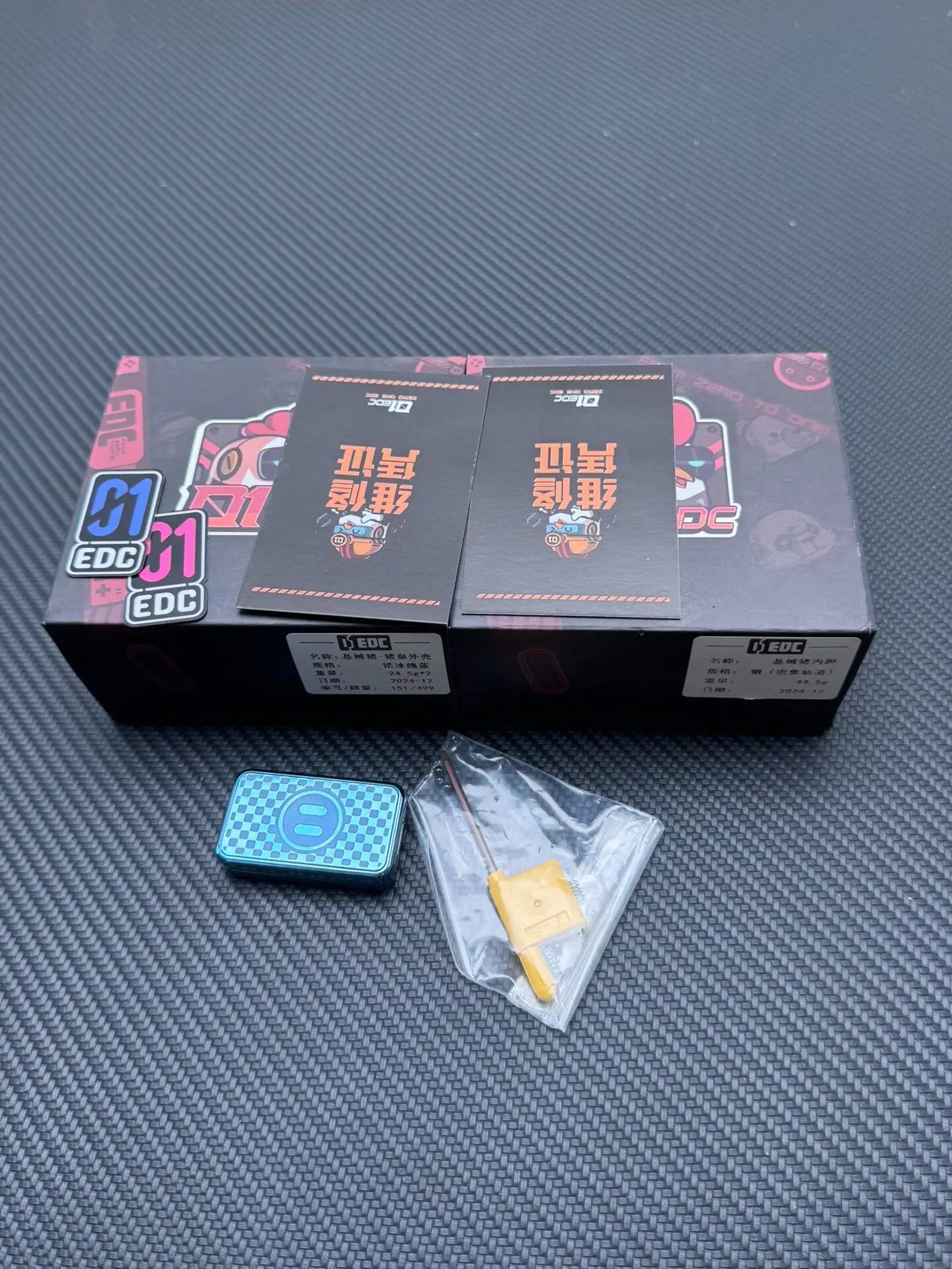 Used EDC 01 & YEDC Based Robotic Pig - Pig Emperor Shell + Steel Dense Track, Zirconium Ice Soul Blue