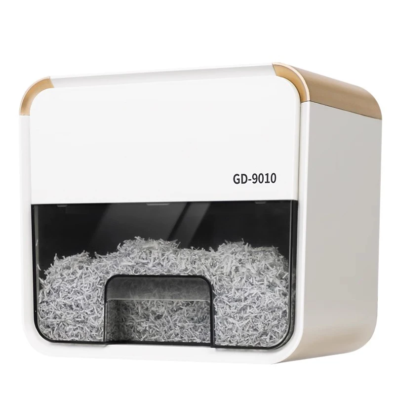 GD-9010 Desktop Small Shredder Office Home Commercial Mini Portable Document Shredder Electric Household Information