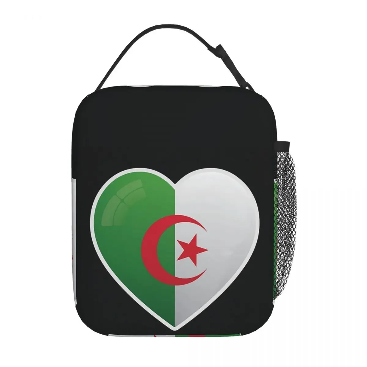 Algeria Algerian Flag Love Icon Insulated Lunch Bag for Women Kids Portable Food Boxes Thermal Lunch Box Tote