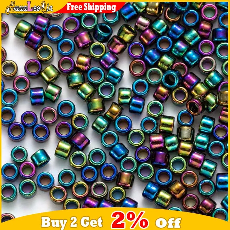 5g/10g 1.6mm Japanese Opaque Metallic Color Glass Beads 11/0 Uniform Loose Spacer Seed Beads for Jewelry Making DIY Sewing