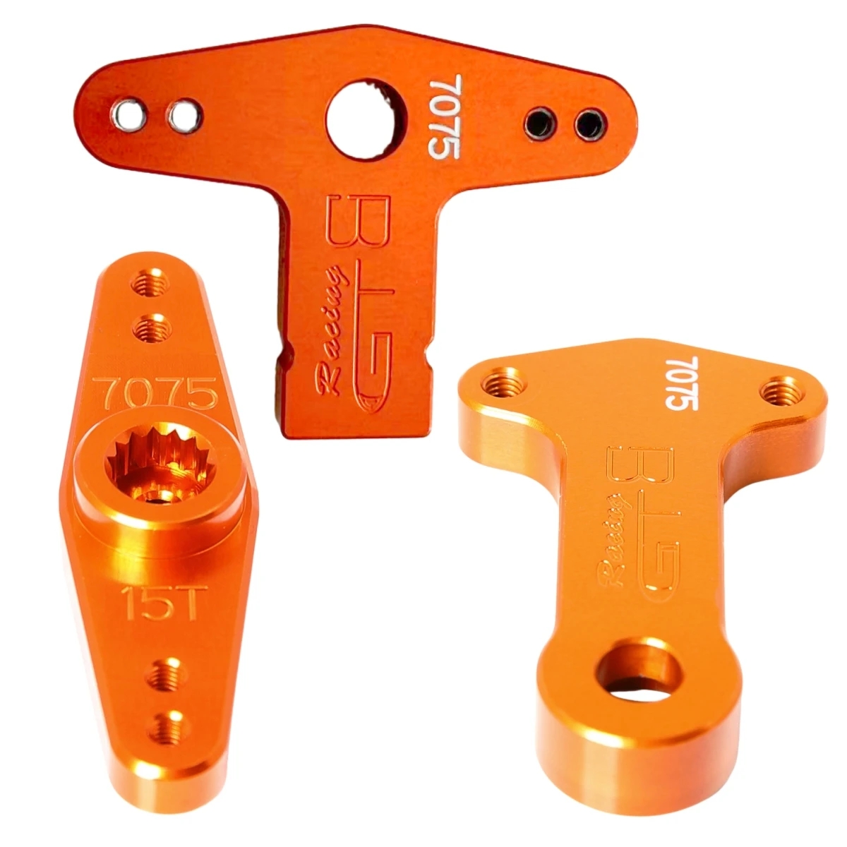 GTBRacing CNC Aluminum 7075 Symmetric Steering System w/ Metal Battery Case Kit for 1/5 RC Car HPI Baja 5B 5T 5SC Upgrade Part