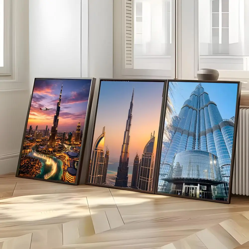 Grand Landmark D-Dubai Burj Khalifa Poster Distinct Home Decor Concepts Chic Indoor Art Pieces