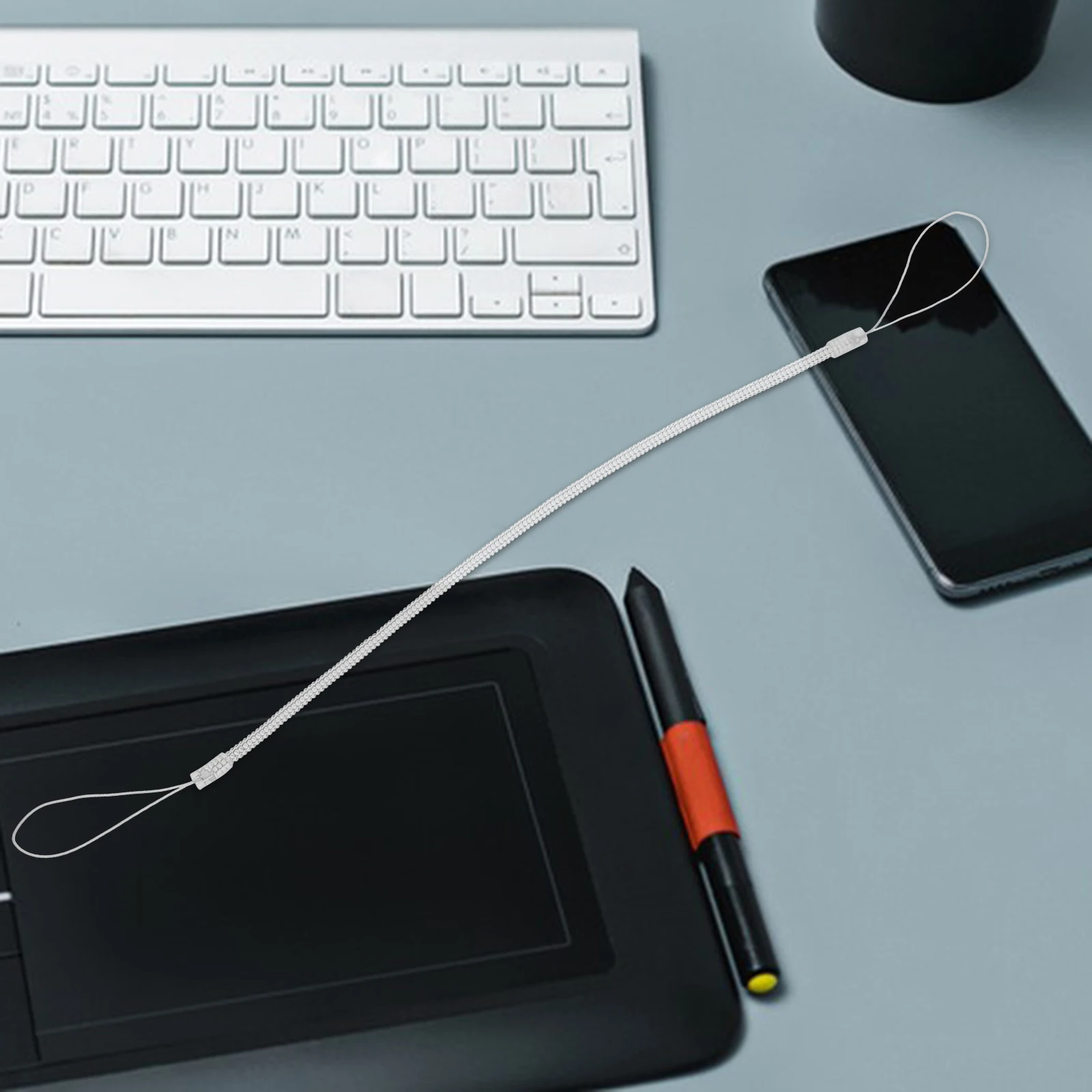 

8 Pcs Mobile Phone Keychain Spring Rope Anti Lost Lanyard Pen Leash for Desk Retractable Anti-lost Spiral Telescopic Stylus