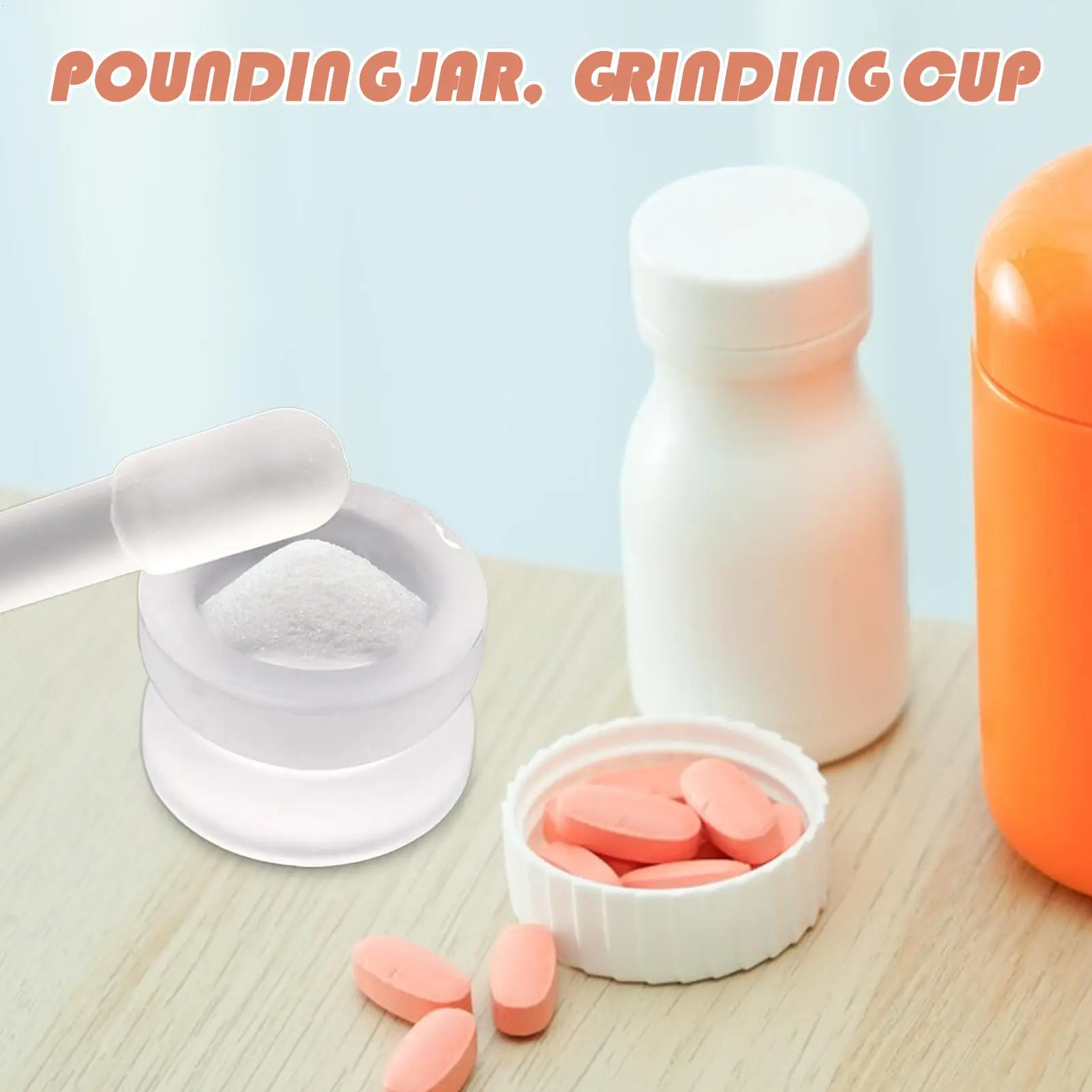 Grinding Bowl Mill Grinder Bowls Small Pill Crushers Non-Slip Grinder For Seasoning Powders Nuts Garlic Peppercorns Curry Paste