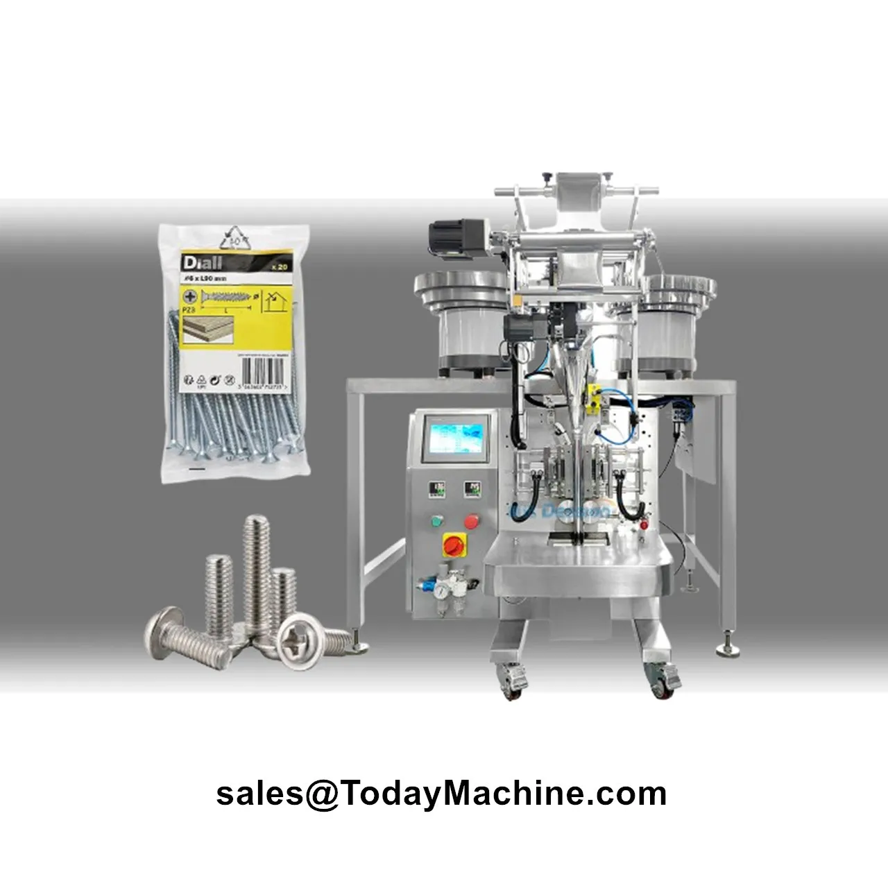 Automatic Screw Hardware Fastener Nails Nuts Bolt Wire Nail Metal Part Counting Packing Machine
