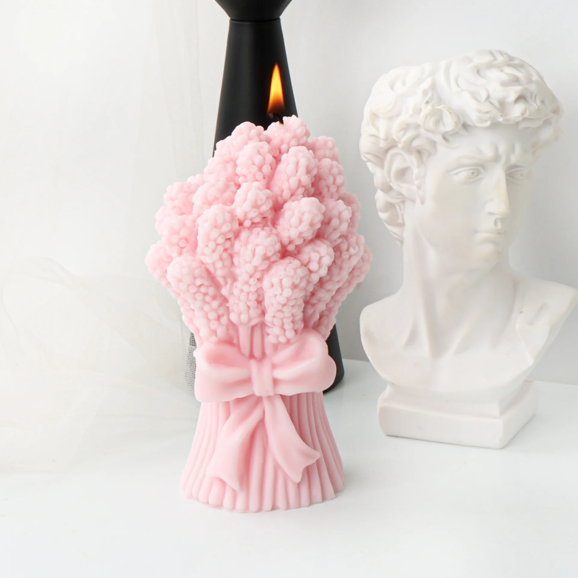 

Lavender Bouquet Candle Silicone Mold Aromatherapy Resin Gypsum Model Aromatherapy Valentine's Day Atmosphere Decoration