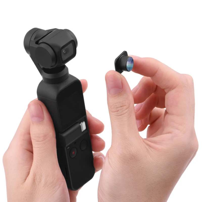 مجموعة كاميرا A26P 3 في 1 بزاوية واسعة لعدسة عين السمكة الماكرو لـ DJI Osmo Pocket/2 Vlog Pocket ملحقات عدسات Gimbal المحمولة