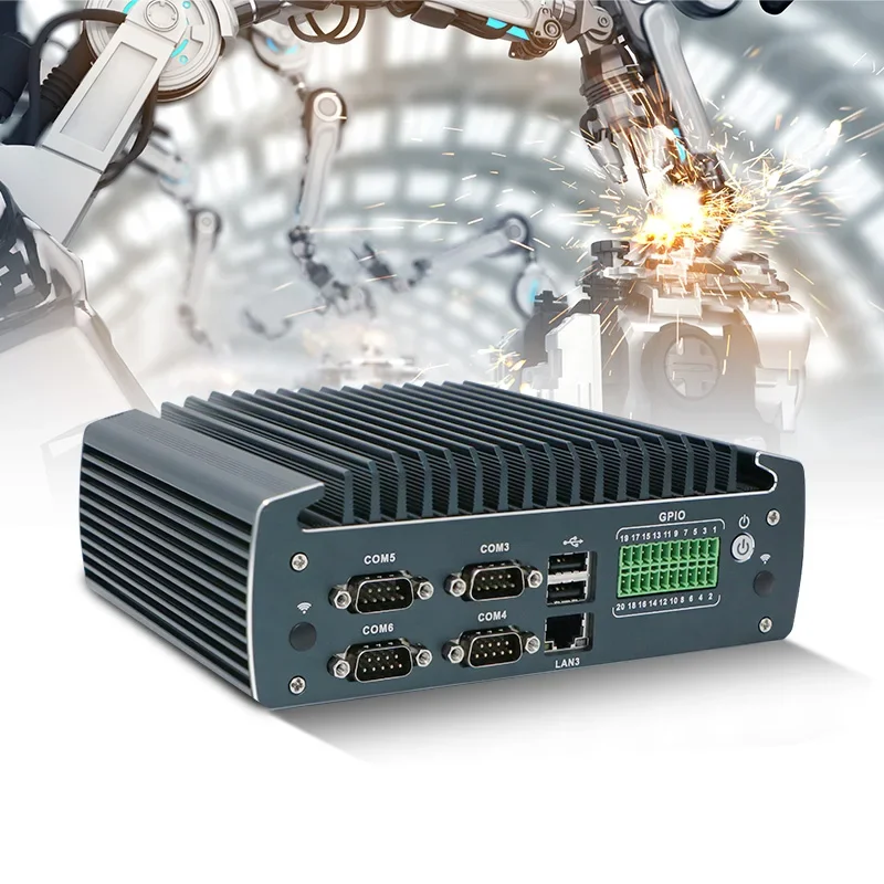 2023 New Innovations M.2 slots MINI PCIE  J6412 Fanless design embedded system automation industrial pc